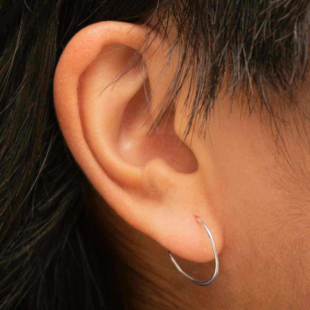 Birks Essentials  15MM Bold Sterling Silver Hoop Earrings