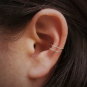 Sterling Silver Large Double Ear Cuffs -15mm