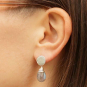 Sterling Silver Circle Post Earrings with Hidden Loop 10x10m