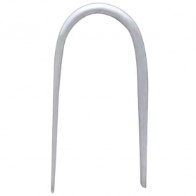 Sterling Silver Mini Arc Earrings 14x7mm