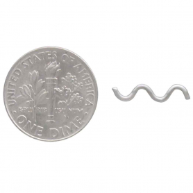 Sterling Silver Squiggle Post Earrings 15x3mm