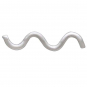 Sterling Silver Squiggle Post Earrings 15x3mm