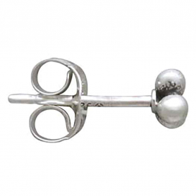 Sterling Silver 3 Granulation Dots Post Earrings 4x4mm