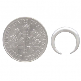 Sterling Silver Crescent Arch Post Earrings 10x11mm