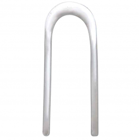 Sterling Silver Long Arch Post Earrings 20x8mm