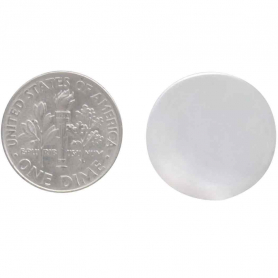 Sterling Silver 18mm Solid Circle Post Earrings 18x18mm