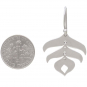 Sterling Silver Abstract Feather Dangle Earrings