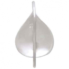 Sterling Silver Teardrop Earrings w Hammer Texture 16x11mm