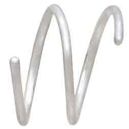 Sterling Silver Double Pierced Illusion Earrings 10mm back