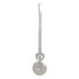 Sterling Silver Arch Earrings with Pearl Drop Back View