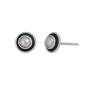 Nina Designs Sterling Silver Pearls in Cupped Circles Post Earrings 7x7mm