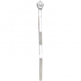 Sterling Silver Honeycomb Hoop Earrings 28x28mm