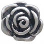 Sterling Silver Rose Post Earrings 7x7mm
