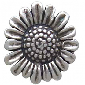 Sterling Silver Small Daisy Post 9x9mm