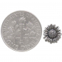 Sterling Silver Small Daisy Post 9x9mm