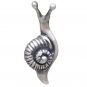Sterling Silver Tiny Snail Post Earrings 6x14mm