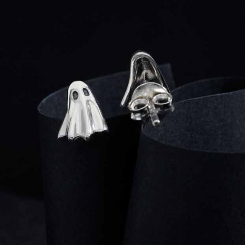 Sterling Silver Ghost Post Earrings