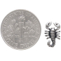 Sterling Silver Scorpion Post Earrings with Dime