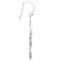 Sterling Silver Snake Dangle Earrings Side View