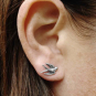 Sterling Silver Swallow Earrings