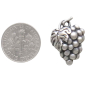 Sterling Silver Grape Cluster Post Earrings with Dime