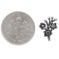 Sterling Silver Flower Bouquet Post Earrings with Dime