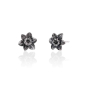 Sterling Silver Daffodil Post Earrings 8x8mm