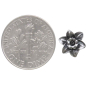 Sterling Silver Daffodil Post Earrings with Dime