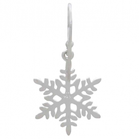 Sterling Silver Snowflake Dangle Earrings