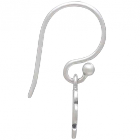 Sterling Silver Paw Print Dangle Earrings 21x9mm