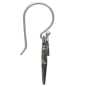 Sterling Silver Flying Dragon Dangle Earrings Side View