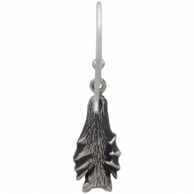 Sterling Silver Hanging Bat Dangle Earrings 29x8mm