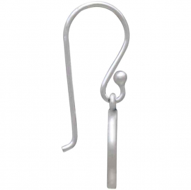 Sterling Silver Snow Capped Mountain Dangle Earring 24x10mm