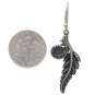 Sterling Silver Fern Dangle Earrings with Dime