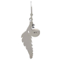 Sterling Silver Fern Dangle Earrings Back View