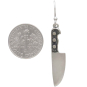 Sterling Silver Kitchen Knife Dangle Earrings with Dime