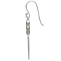 Sterling Silver Kitchen Knife Dangle Earrings Side View