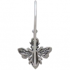  Sterling Silver Bee Dangle Earrings 23x11mm