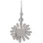 Sterling Silver Daisy Earrings with Bronze 27x13m