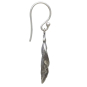 Sterling Silver Kelp Dangle Earrings Side View