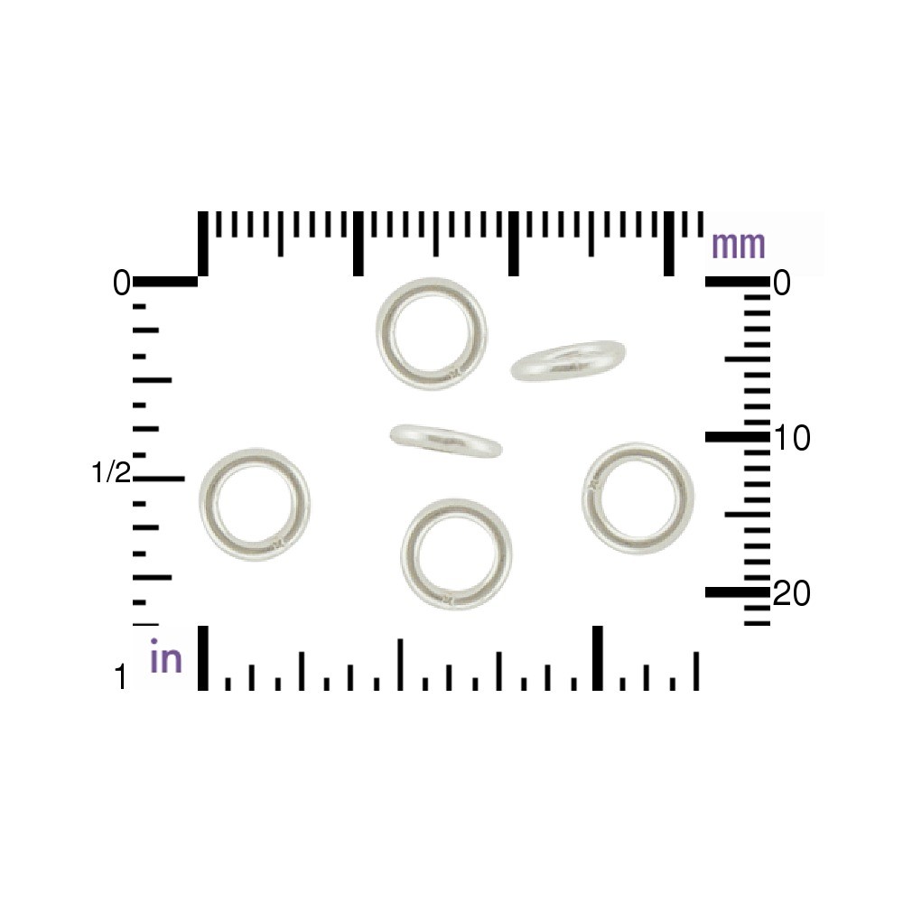 Sterling Silver Jump Rings - 7mm Soldered