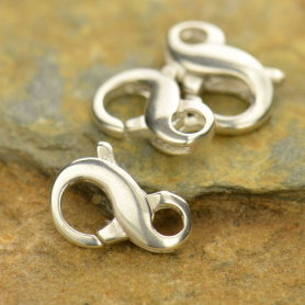 Sterling Silver Infinity Lobster Clasp -11mm DISCONTINUED