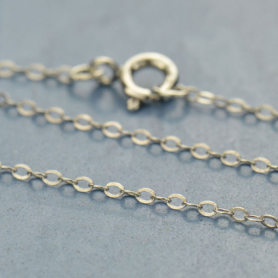 Sterling Silver Finished Chain -16 inch Delicate Cable Chain