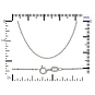 Sterling Silver Ball Chain ruler view