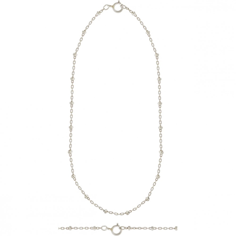 Sterling Silver 16 Inch Chain - Station Chain DISCONTINUED