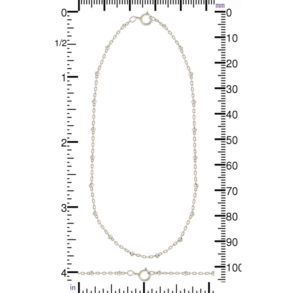 Sterling Silver 16 Inch Chain - Station Chain DISCONTINUED