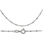 Sterling Silver Diamond Cut Station Chain