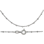 Nina designs Sterling Silver Diamond Cut Station Chain