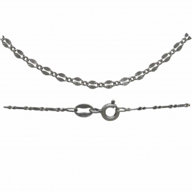 Sterling Silver Chain - Delicate Sunburst Links 18 inch
