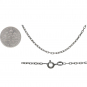 Sterling Silver Faceted Oval Cable Chain